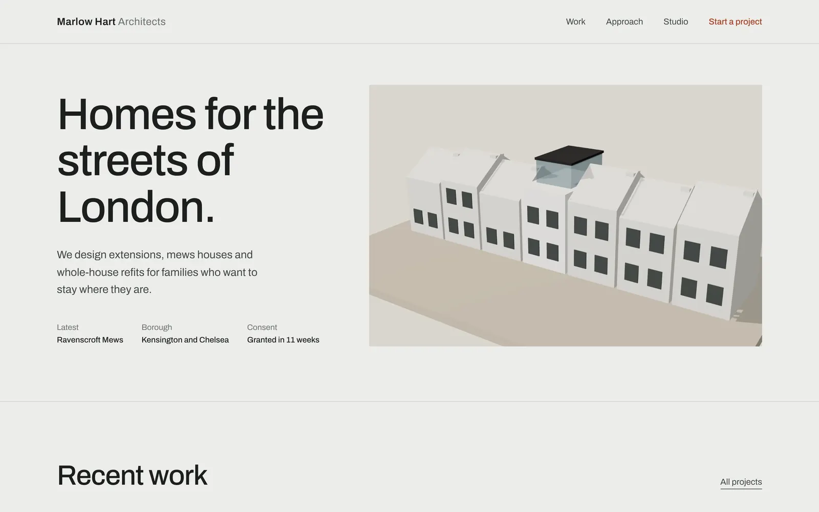 Marlow Hart Architects home page